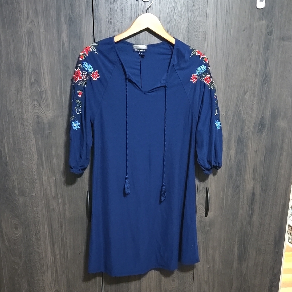 Allison Brittney Floral Embroidered Dress